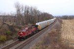 199 rolls west across rural eastern Wisconsin